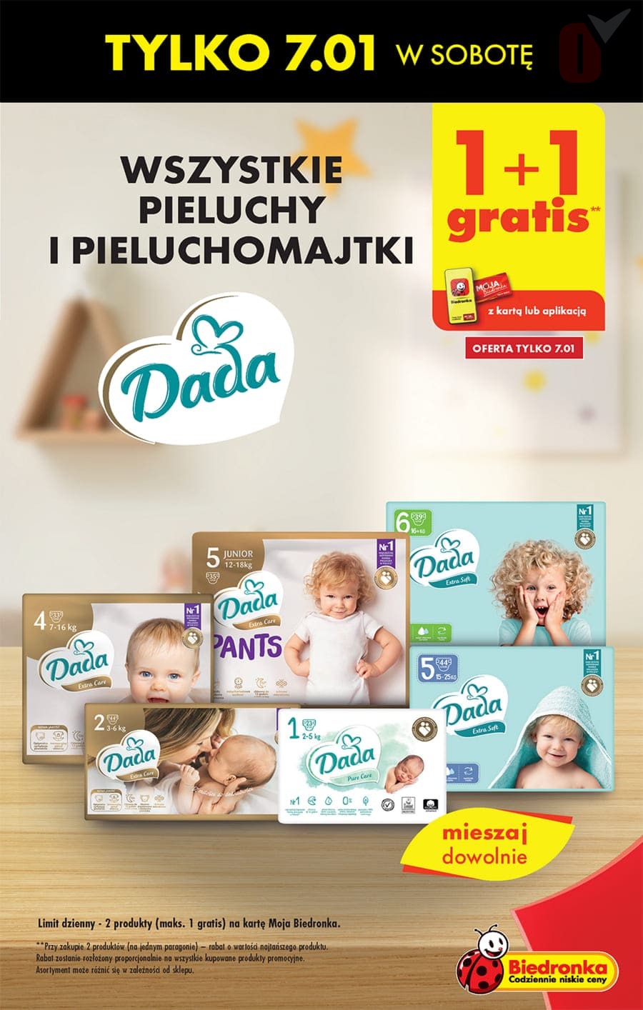 pieluchy dada maxi 41 biedronka