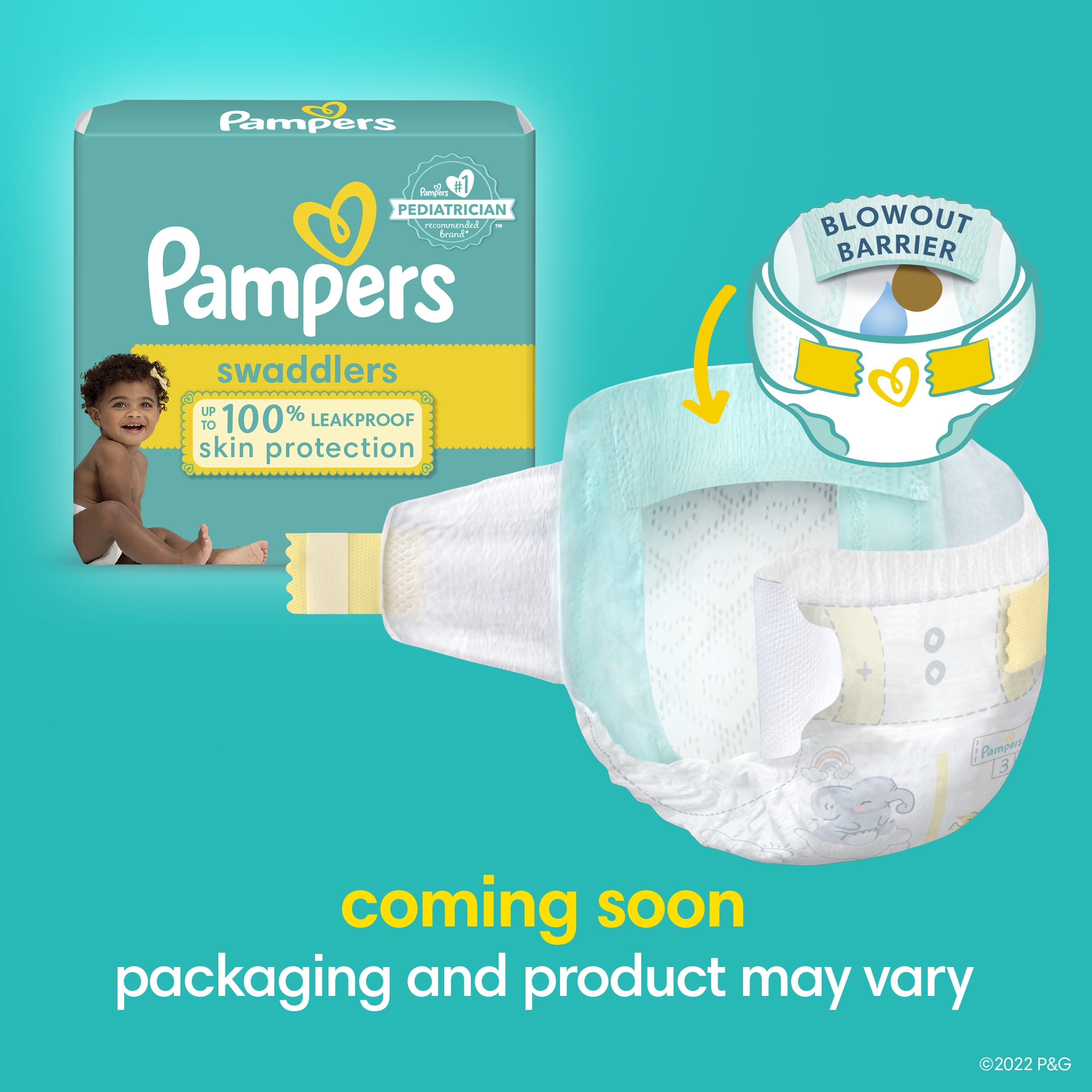 pampers premium care 1 barwiące na niebiesko