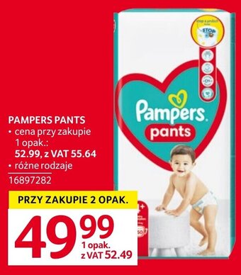 pieluchomajtki pampers 5 tesco