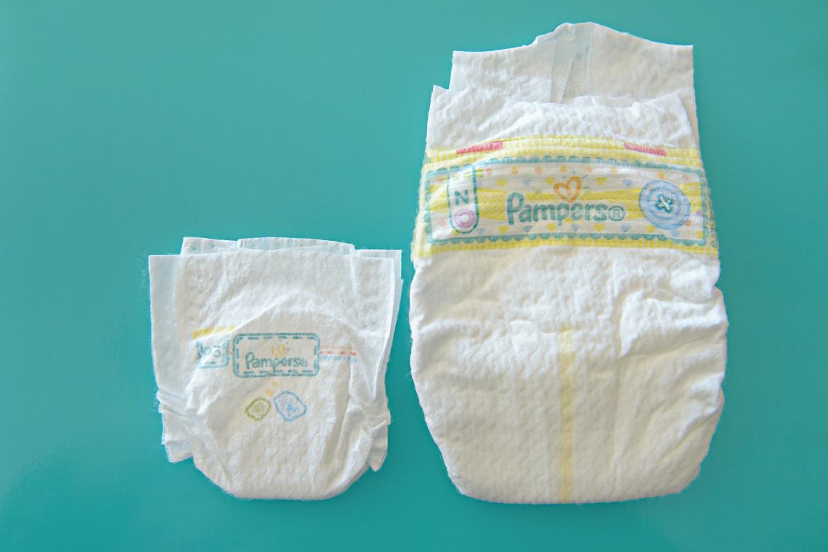 10 sztuk pampers premium care rozmiar