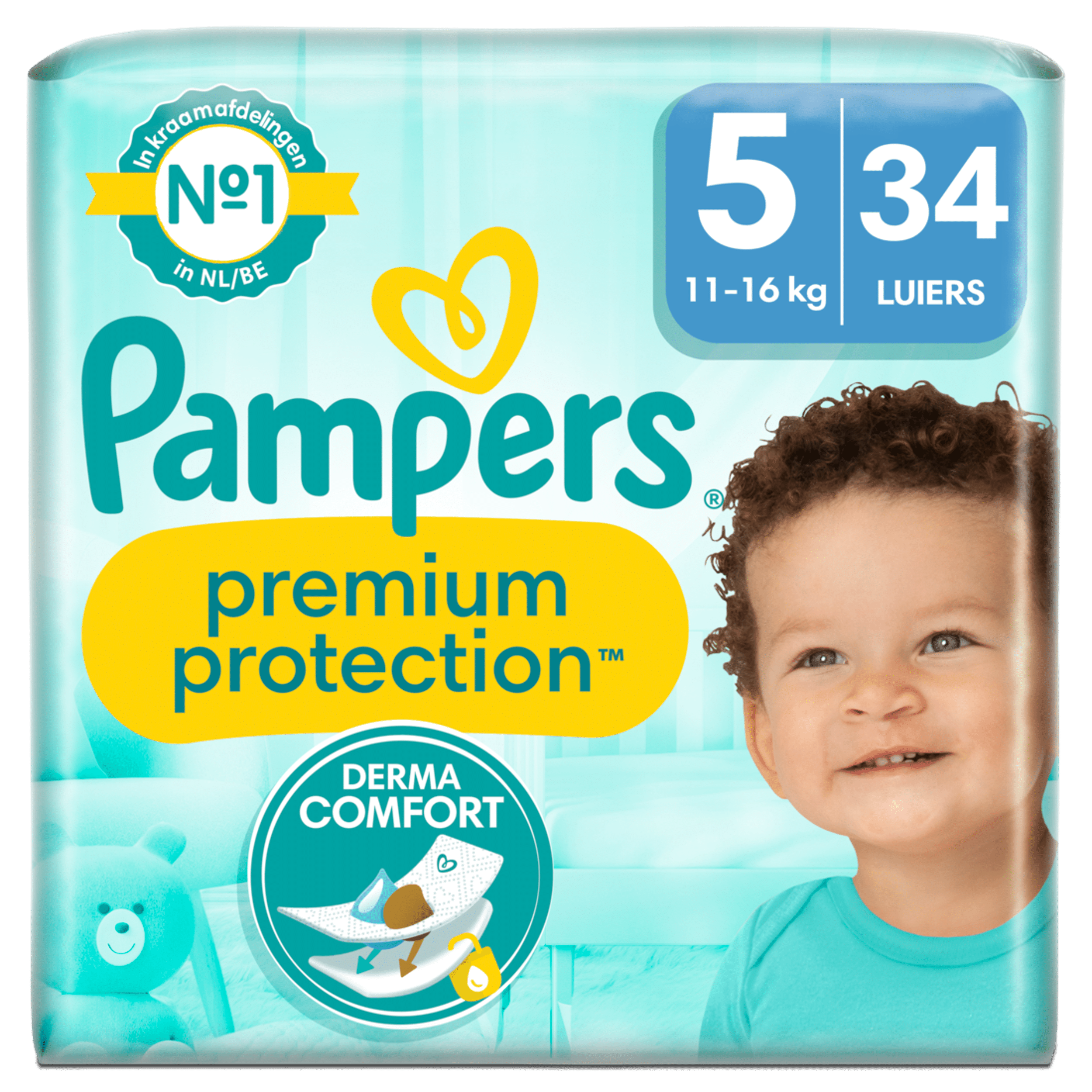 pampers premium 2 mini białe i zielone