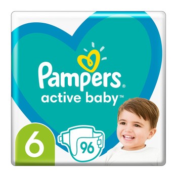 pampers pieluchy active baby 6 extra duże 66 szt