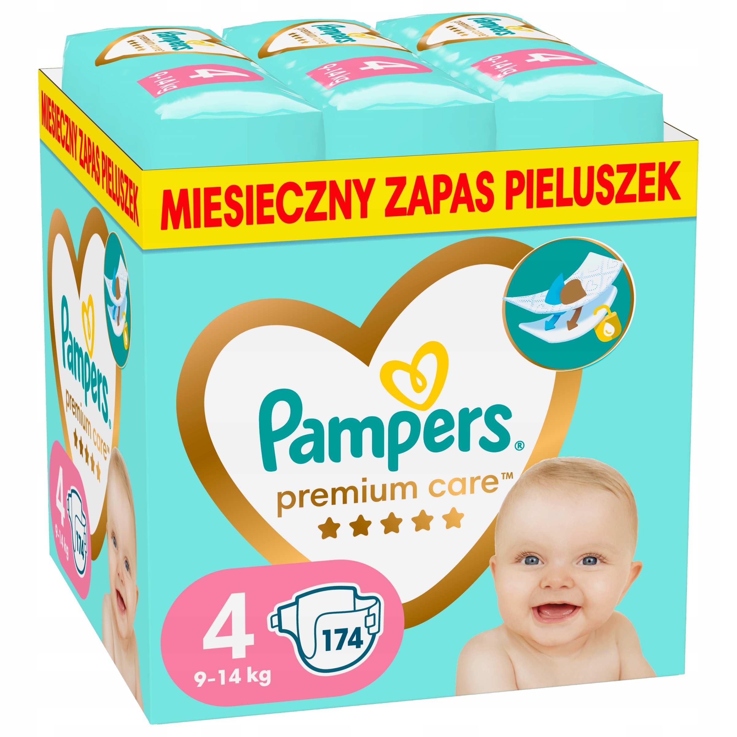 pieluchy pampers premium care 2 za 1 grosz rossmann