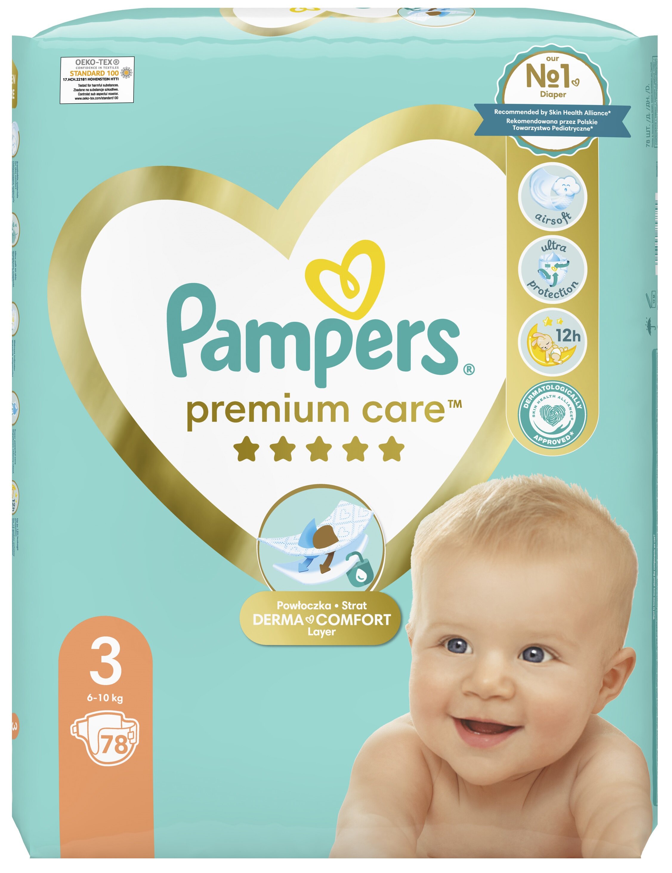 pieluchy pampers premium care 3 ceneo