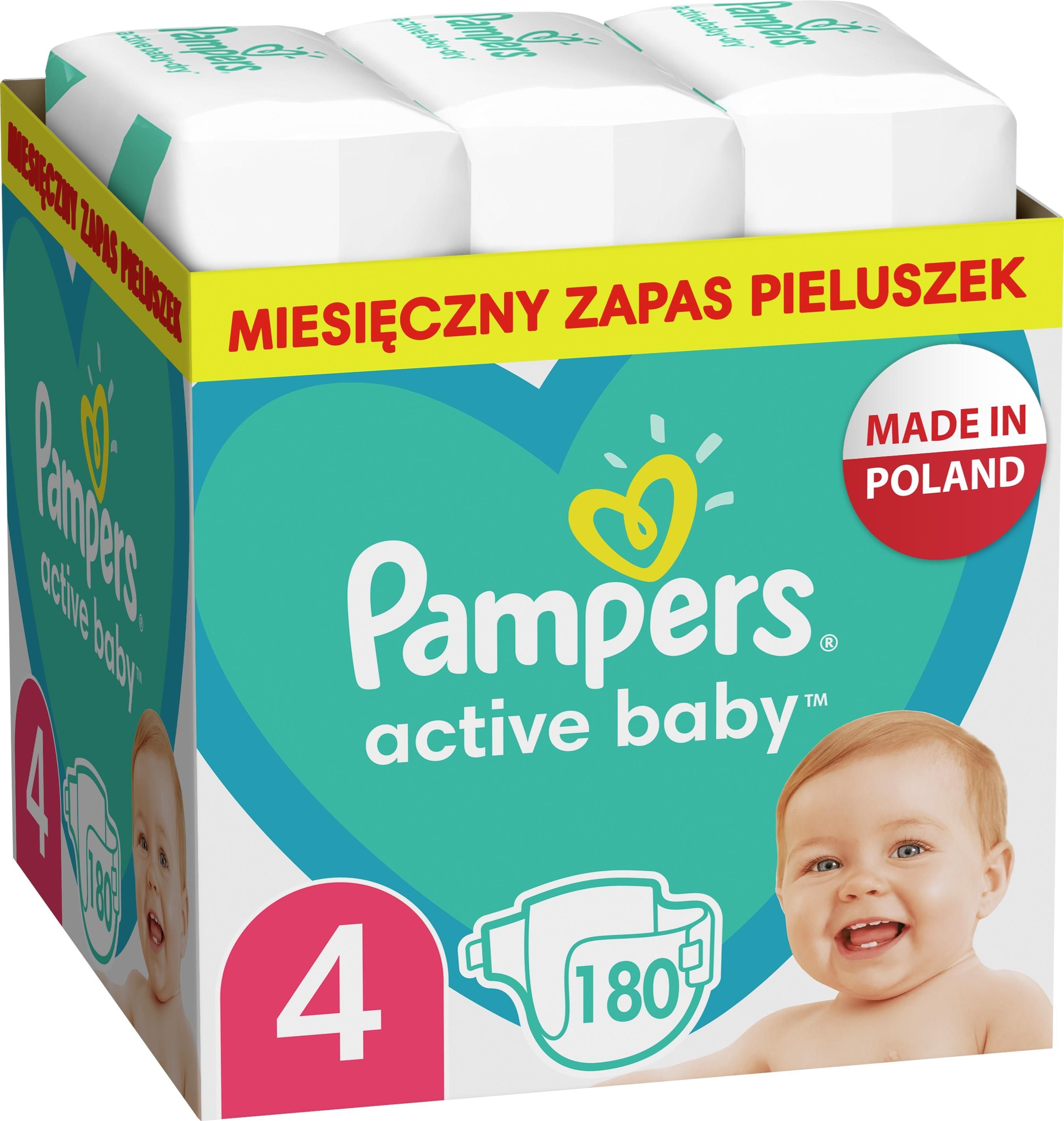 pieluszki pampers active baby bez aloesu