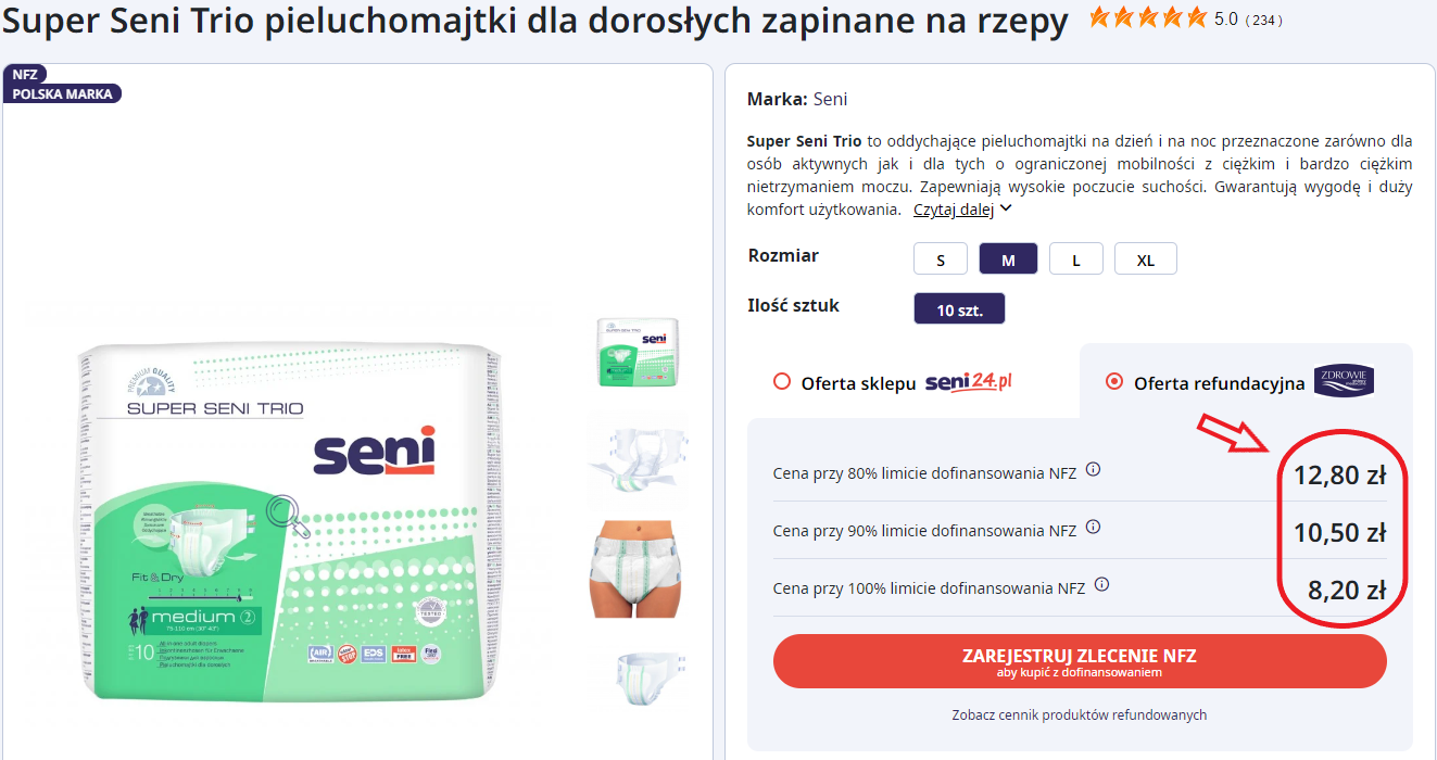 pieluchy pampers 1 ile sztuk