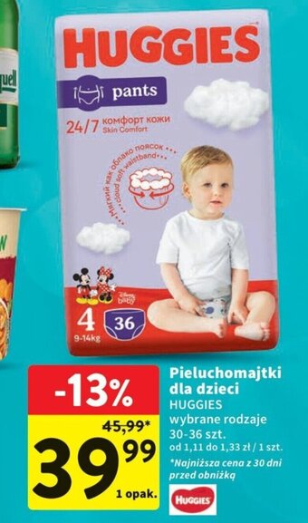 majtki pampers ile kosztują