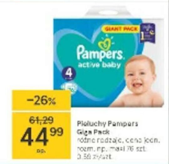 pampers zakładanie