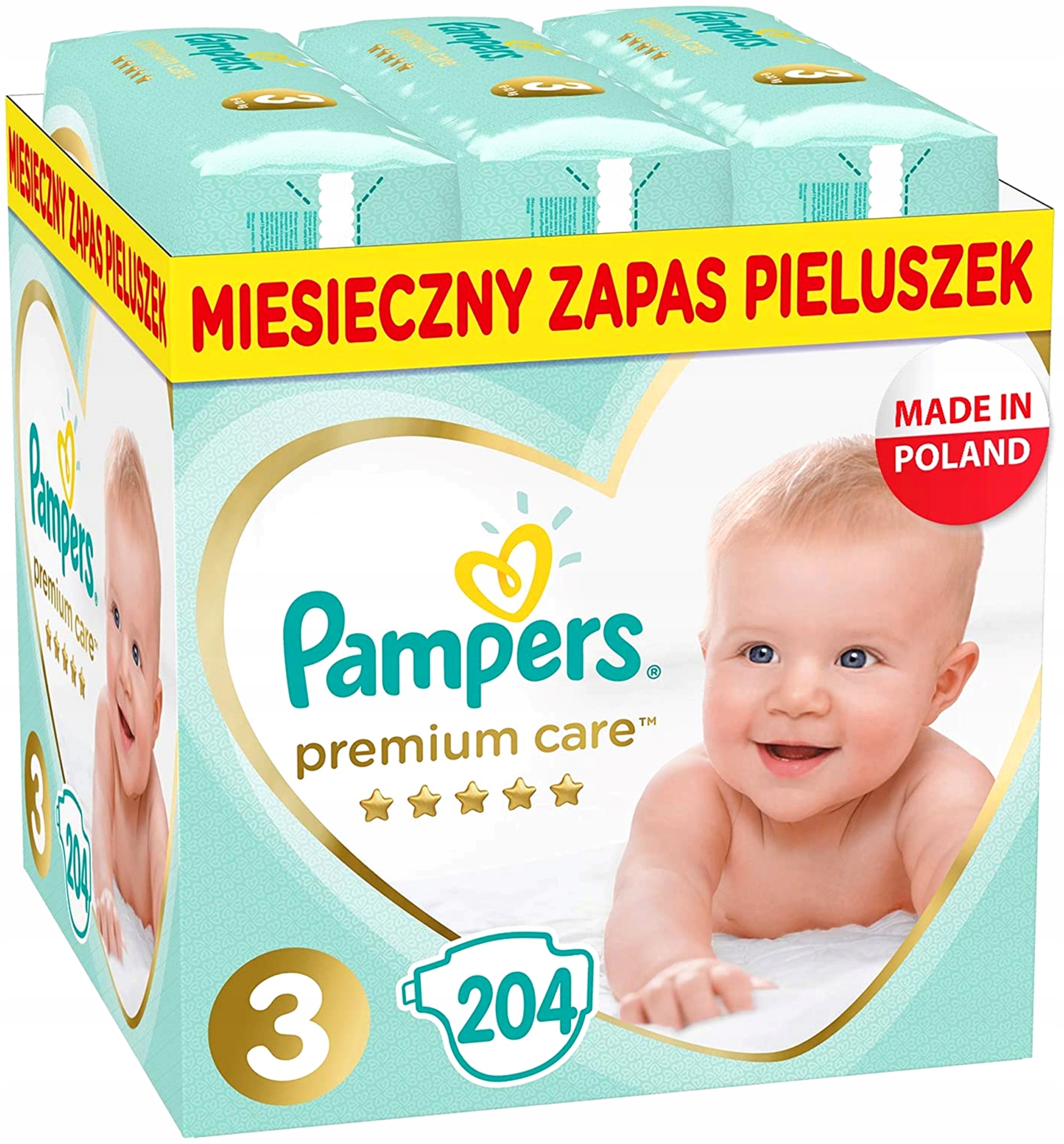 pieluchy pampers premium care 3 midi 120szt