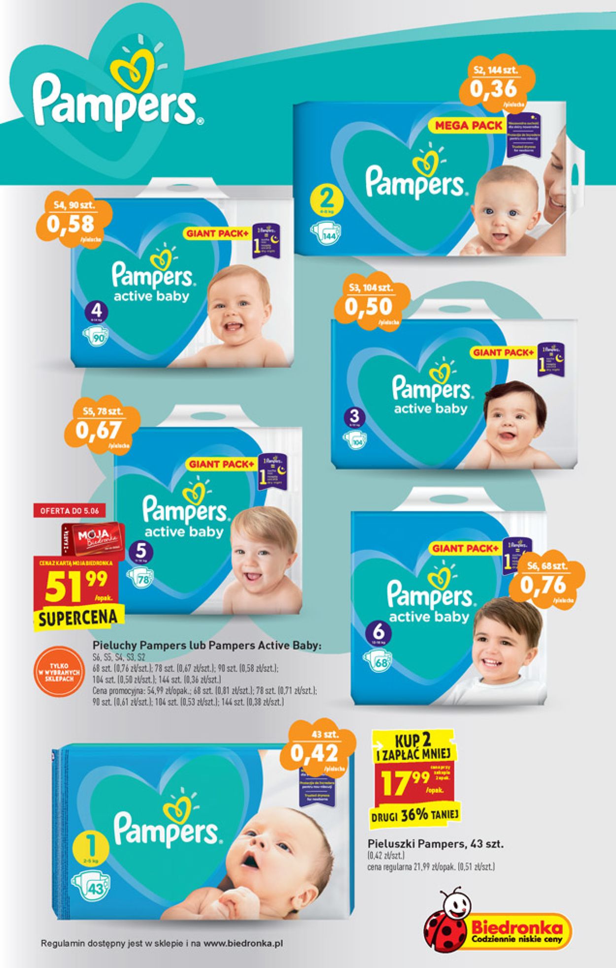 pieluchy pampers promocja rossmann