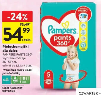 pieluchy pampers 6 promocja