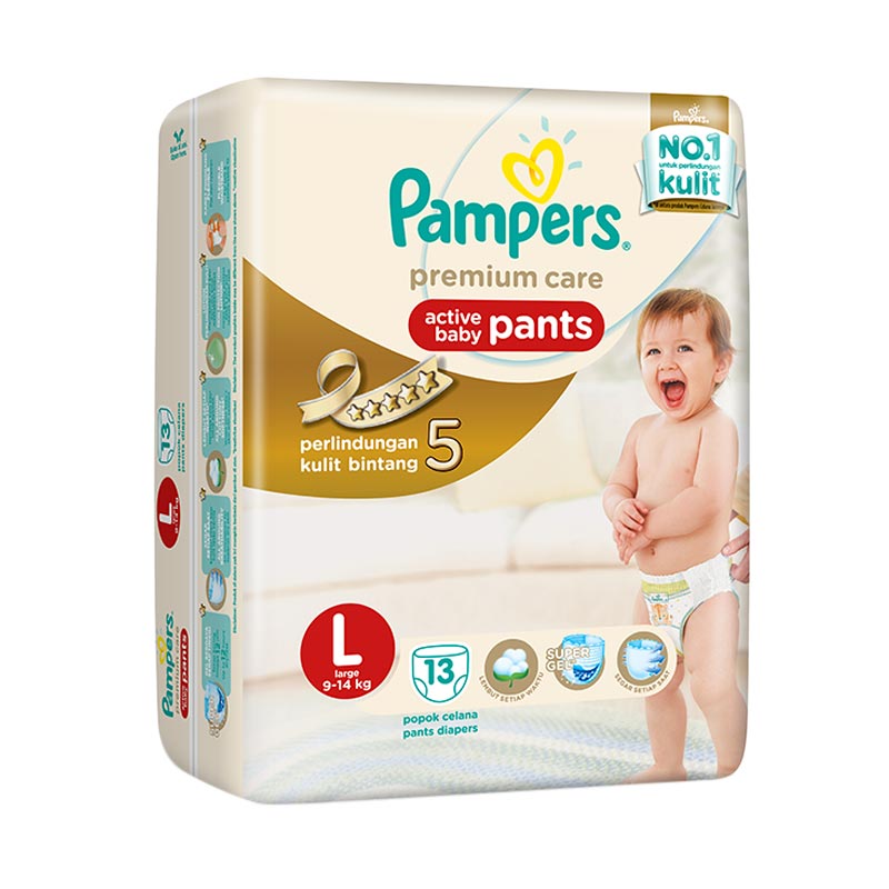 ktoś nosi 15 pieluchy pampers od 50 do