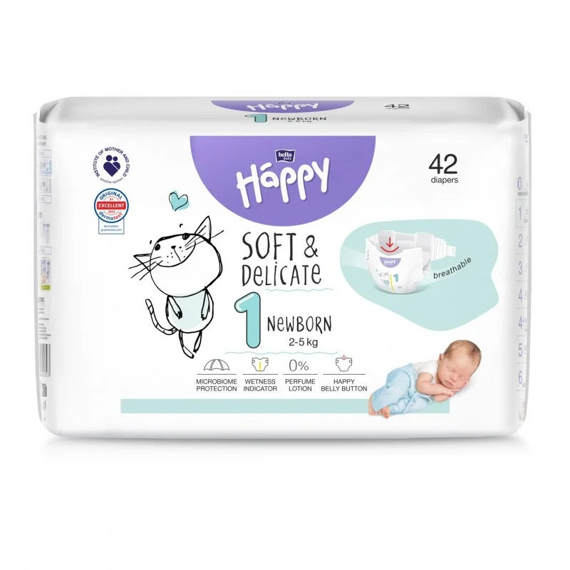 Moony Natural New Born 0-5kg 63pc