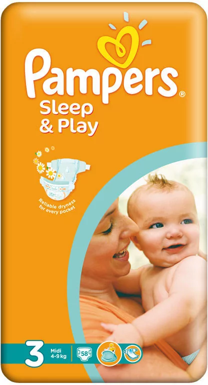 pampers active baby-dry pieluchy 3 midi 4-9 kg