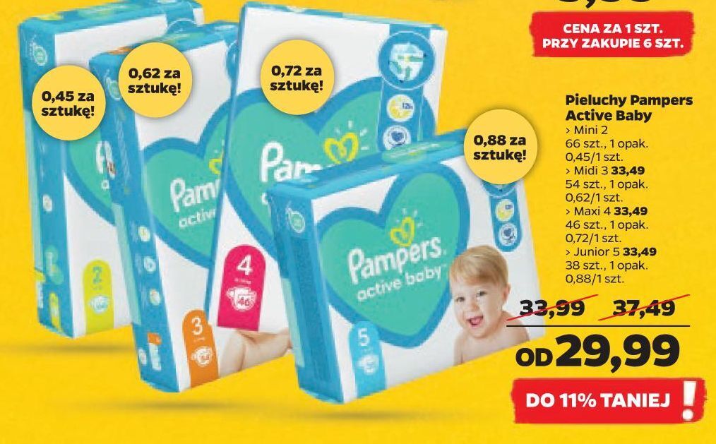 pampers 3 208 szt