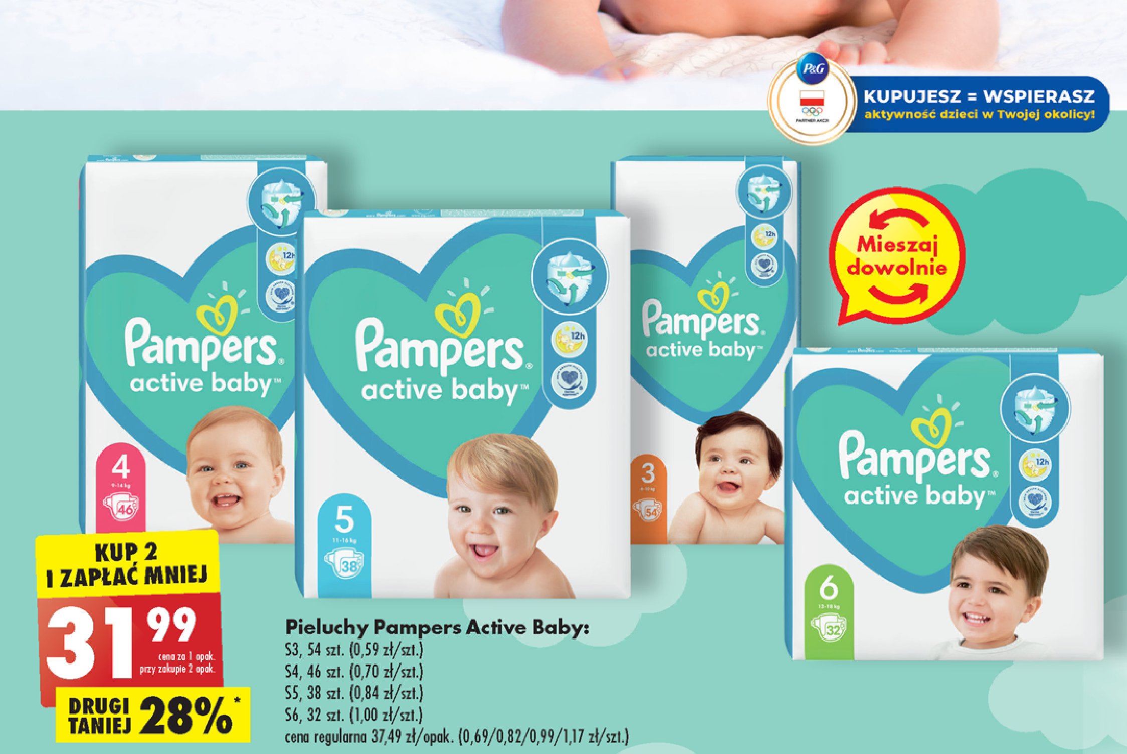 chusteczki nawilżające pampers promocje