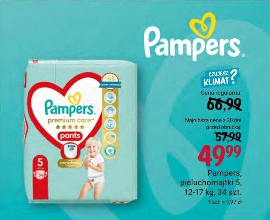 pampers premium care pieluchy jednorazowe rozmiar 3 midi 60 szt