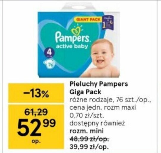 pampers active baby rozmiar 4 96 pieluszek 10-15 kg