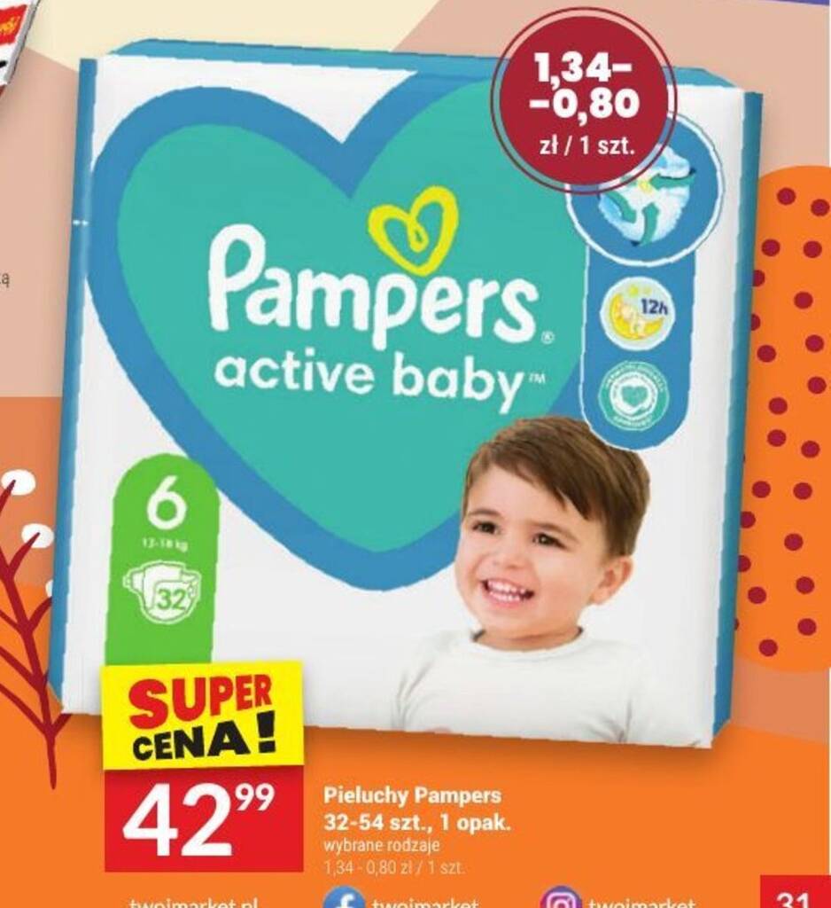 pampers numer 0 ile kg