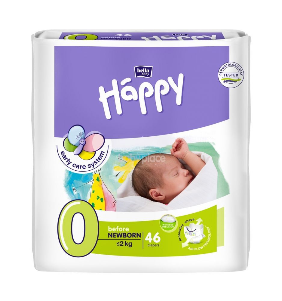 pampers newborn z wycięciem na pępek