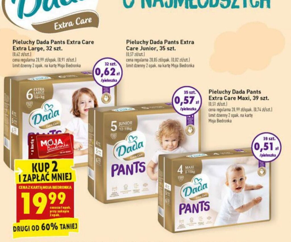 pampers pieluchy netto