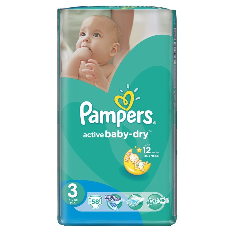 pampers przód tył