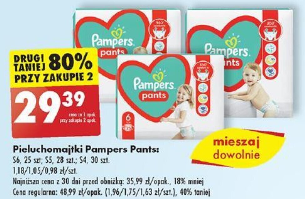 pampers dziecko wielkości owoca