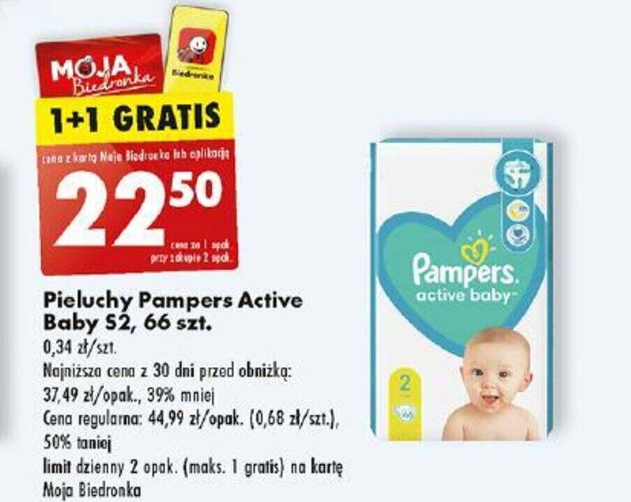 tesco pampers actibe baby 4