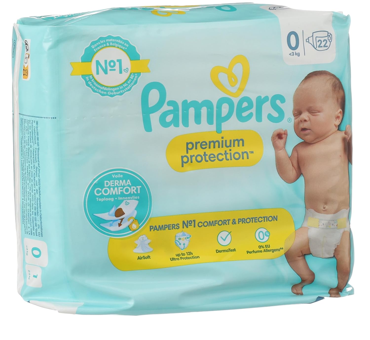 pampers pants premium care pasek z klejem