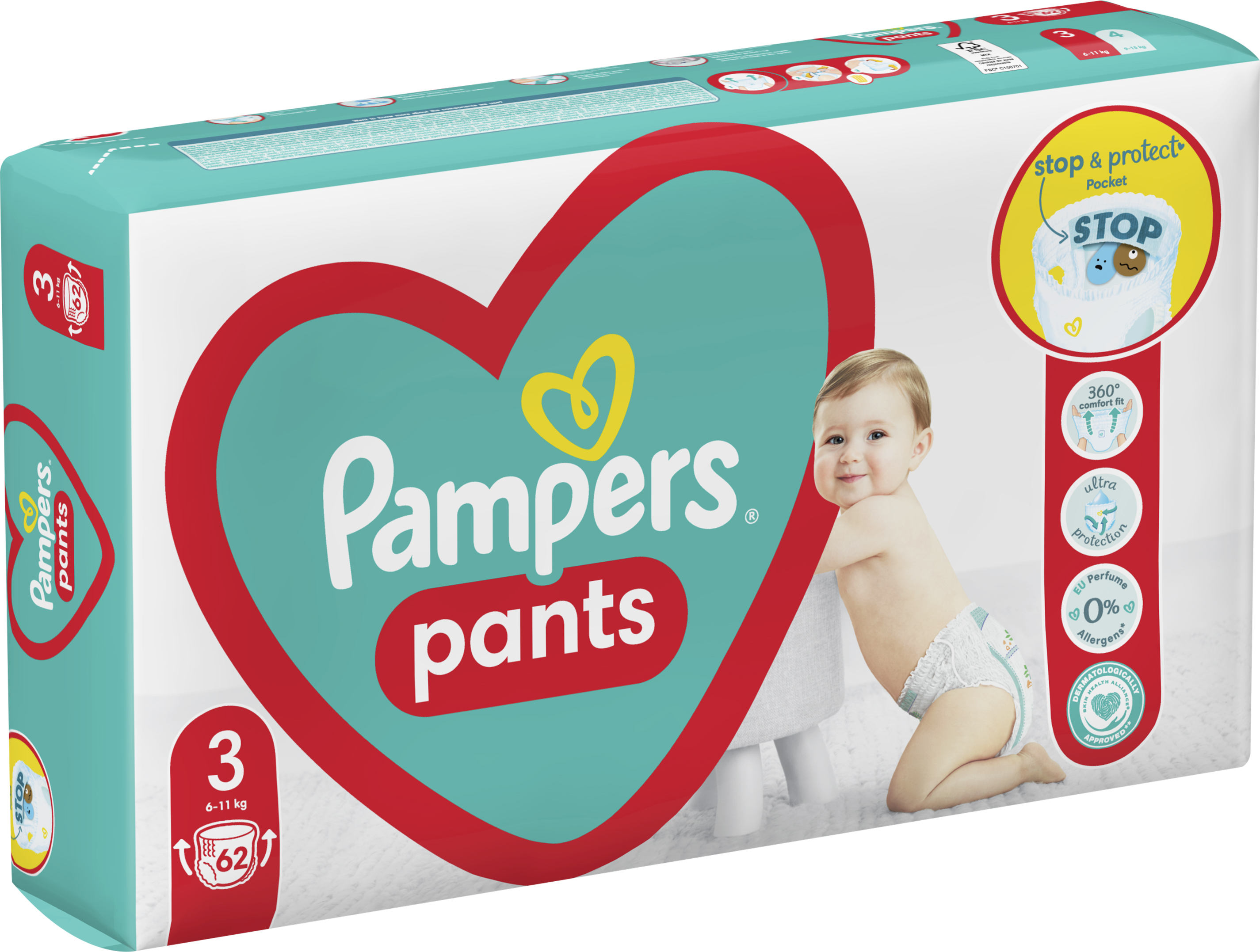 pampers pieluchomajtki maxi pants 4