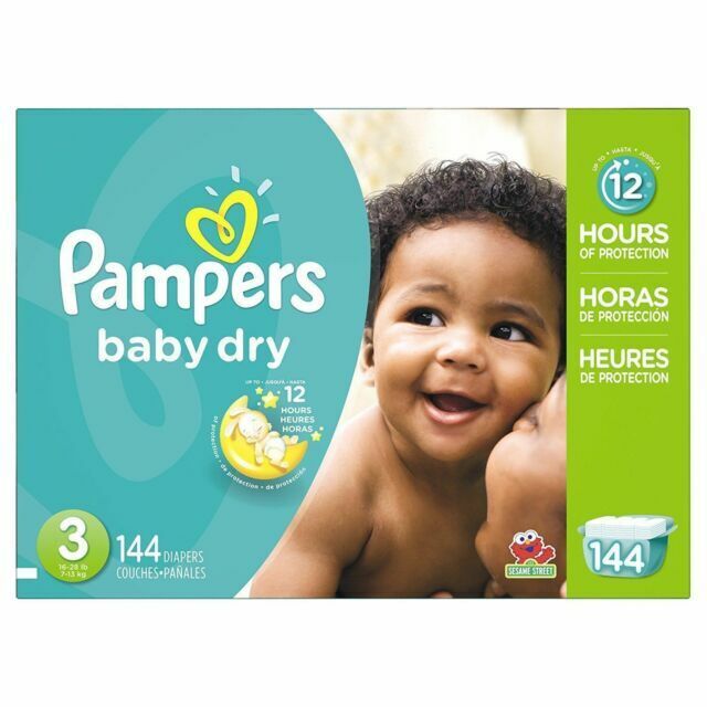 girls and baby pampers