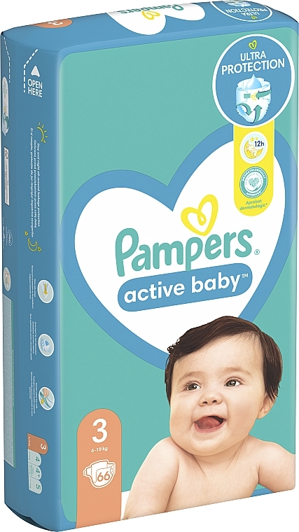 pampers active baby 1 pieluszki newborn 43 sztuk