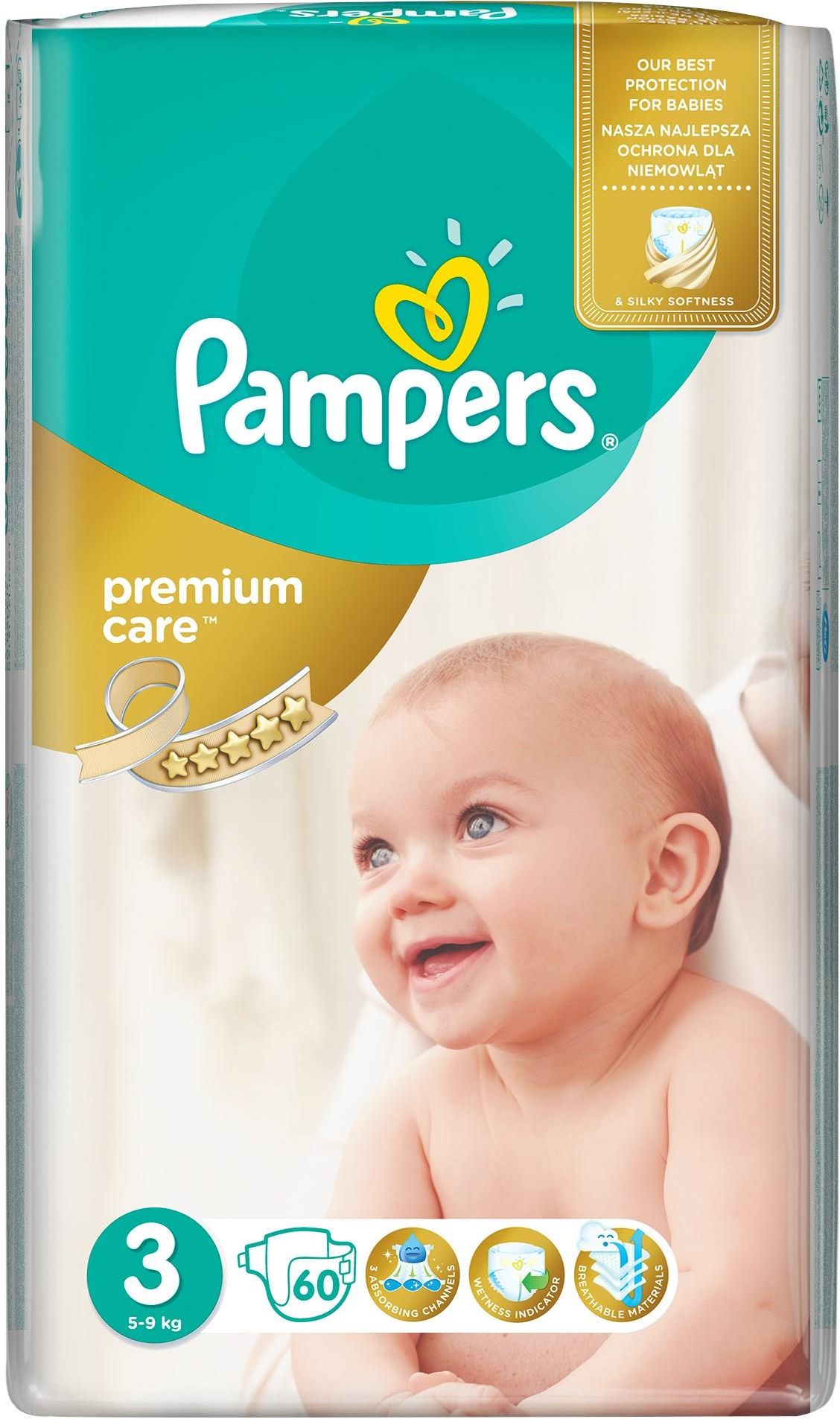 pampers 3 108 sztuk