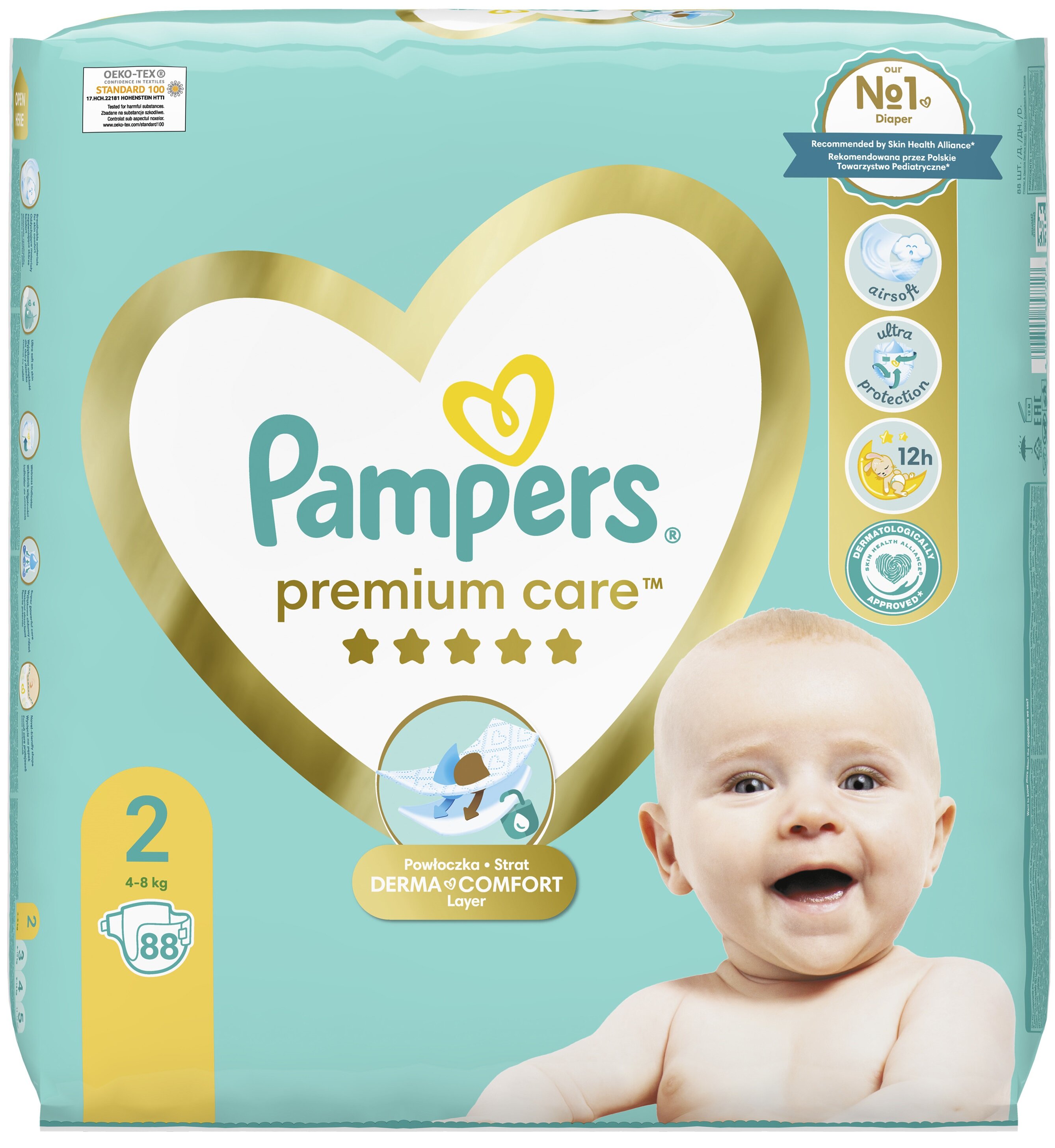 pieluchomajtki pampers 4maxi 100 sztuk