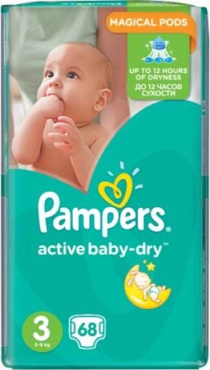 pampers size 3 monthly pack