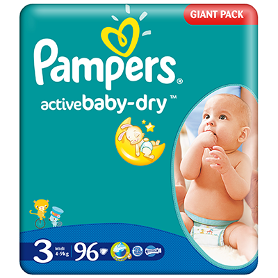 niemowle suchy pampers