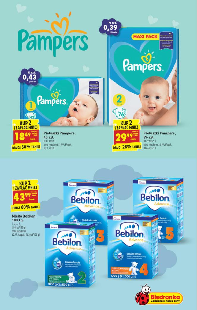 biedronka pampers 144szt