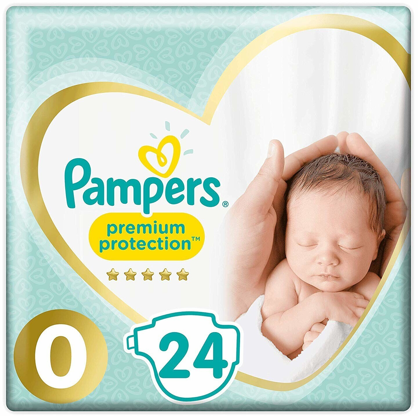 pampers niebiesko-zielone