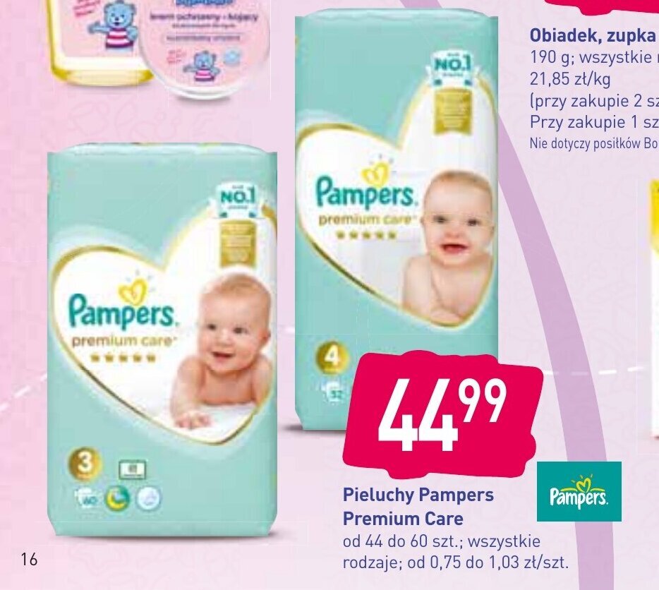 pampers 76 szt cena