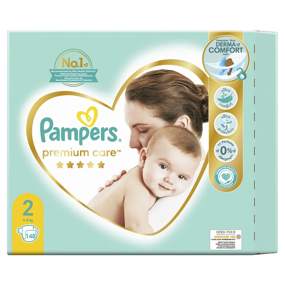 pieluchy premium care rozmiar 2 mini 240 szt pampers