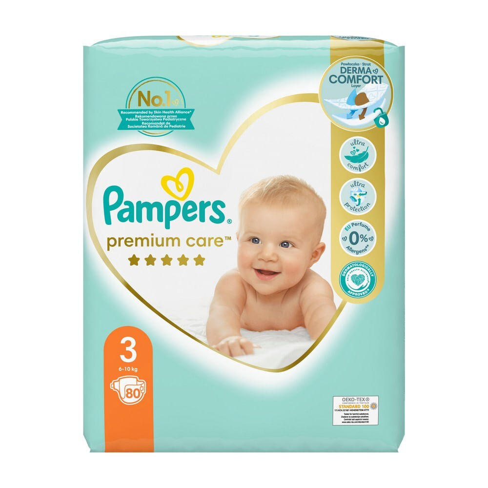 pampersy pampers zalozone na dziecko bez ubran