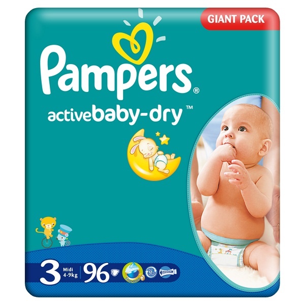 pampers pomarańczowe