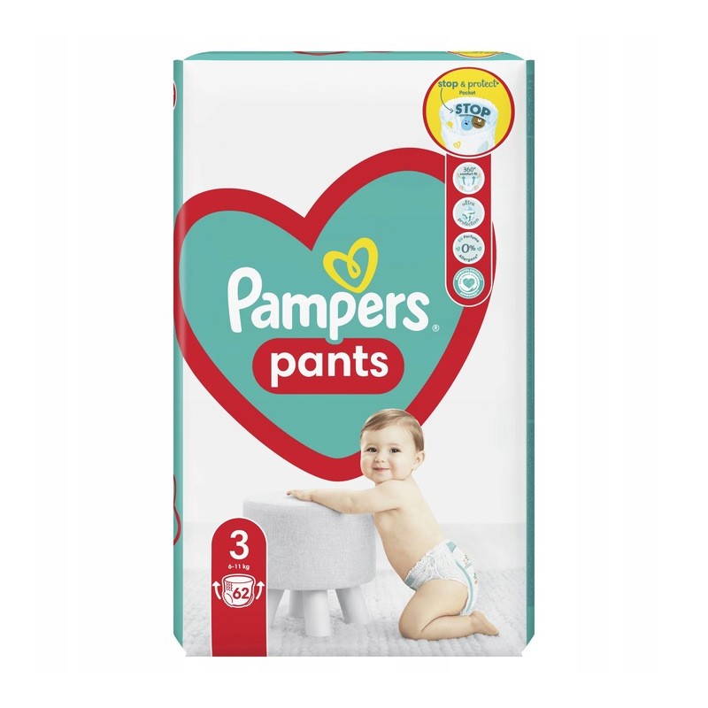 do czego przylepny pasek z tylu pampers pants