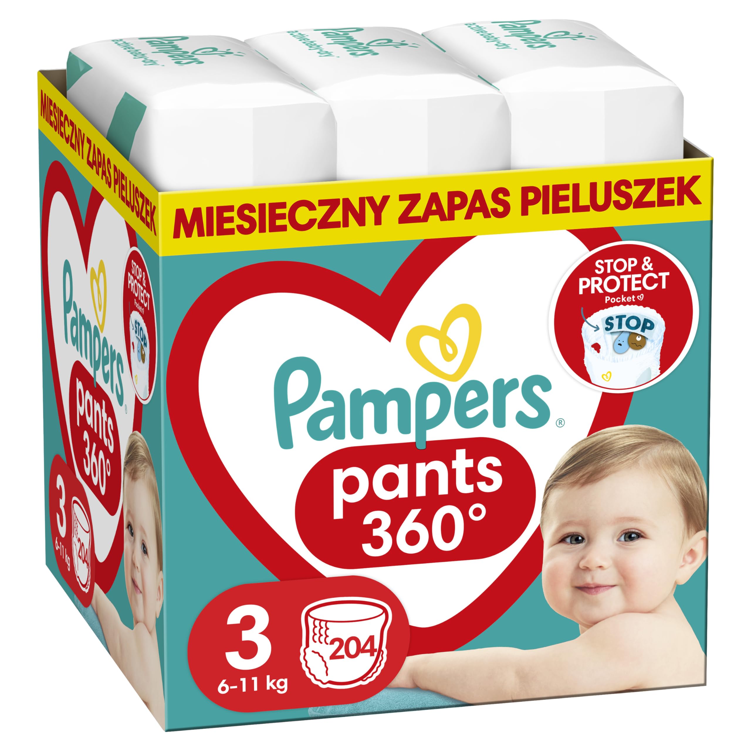 pieluchomajtki pampers mega box 4 maxi 104