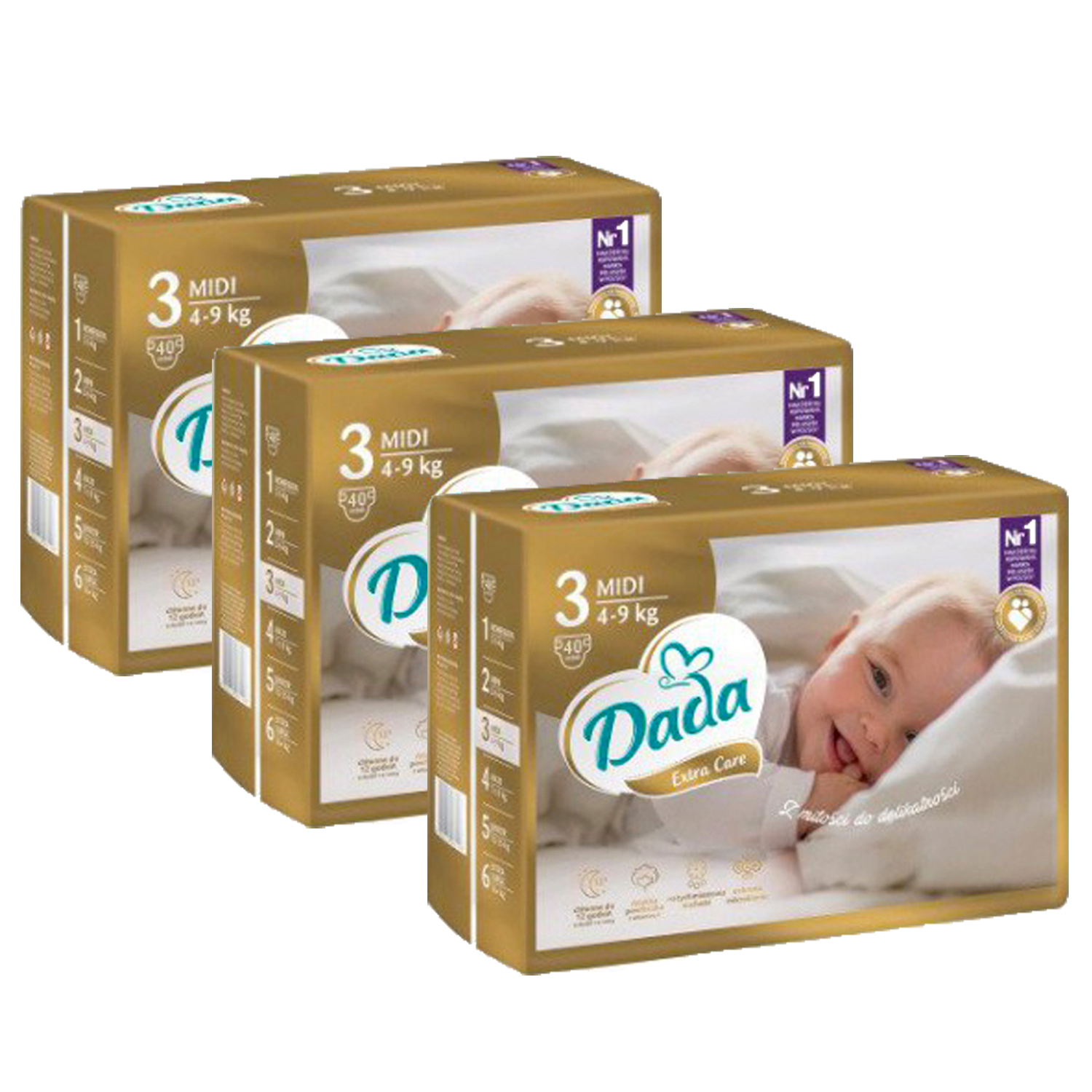 pampers rozmiar 3 174 sztuk