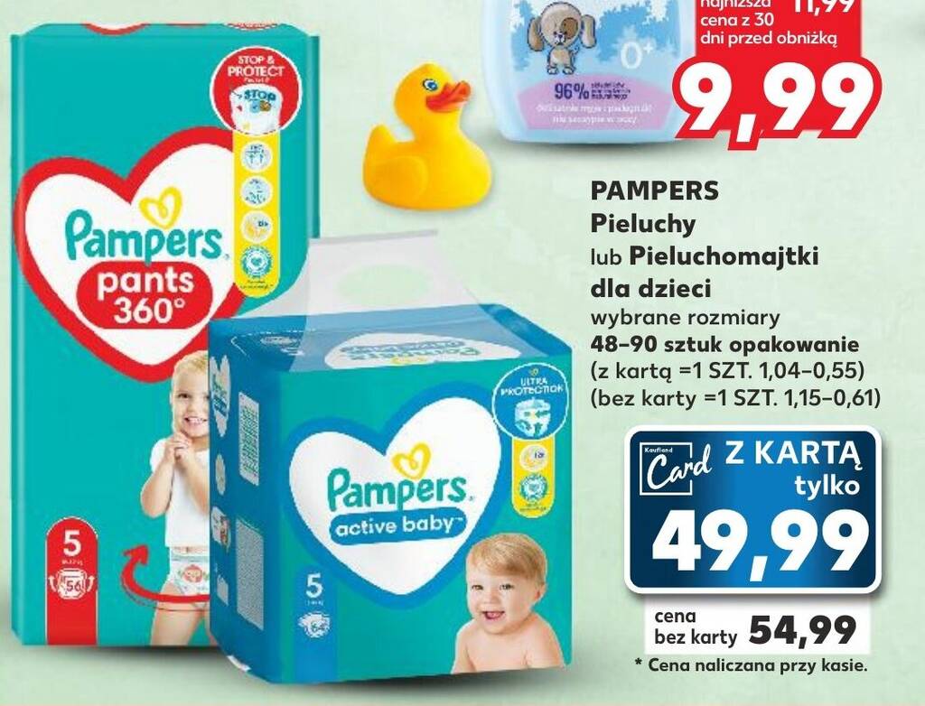 pampers pieluchy vp midi x58