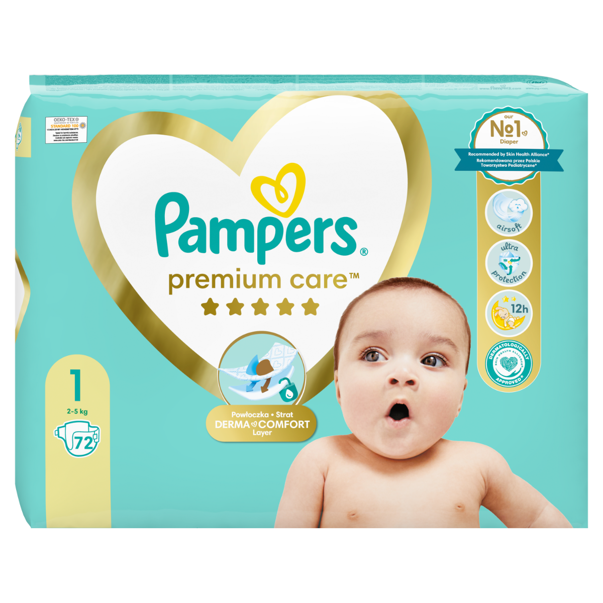 pampers new baby pieluchy jednorazowe rozmiar 1 newborn 43 szt